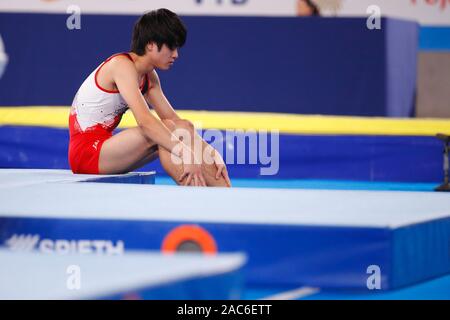 Tokyo, Japon. 30Th Nov, 2019. Ryosuke Sakai (JPN) Trampoline : 34e Championnats du Monde de Gymnastique Trampoline FIG Tokyo 2019 Men's trampoline individuel demi-finale à la gymnastique d'Ariake Center à Tokyo, Japon . Credit : Sho Tamura/AFLO SPORT/Alamy Live News Banque D'Images