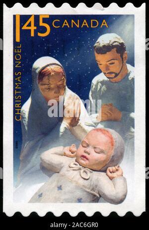 Crèche - Marie, Joseph, bébé Jésus Banque D'Images