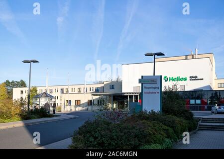 Helios hospital à Cuxhaven, Allemagne. Helios est un des plus grands fournisseurs de soins aux malades hospitalisés et externes. Banque D'Images