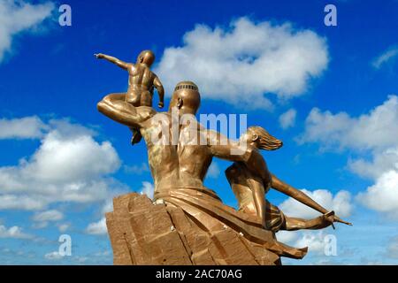 Ex-Praesidenten Monument de la Renaissance africaine / Abdoulaye Wade / Afrique / Sénégal / Dakar Banque D'Images