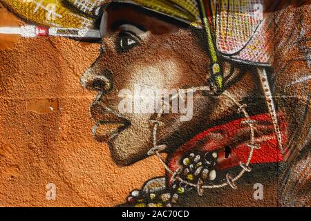 Le graffiti en Afrique / Senegal / Dakar Banque D'Images