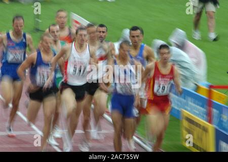 Stade olympique de Munich Allemagne 6.8.2002, Championnats d'Europe d'athlétisme, porteur Banque D'Images