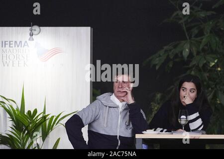 1 décembre 2019, Madrid, Madrid, Espagne : Cayetano Martinez de Irujo, Barbara Mirjan assiste à Madrid la semaine - Jour 2 Cheval à l'IFEMA le 1 décembre 2019 à Madrid, Espagne (Image Crédit : © Jack Abuin/Zuma sur le fil) Banque D'Images