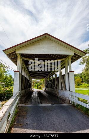 Snooks pont couvert, Fish Hatchery Road, East St Clair Township, PA Banque D'Images