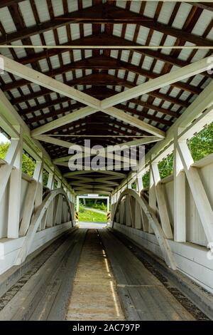 Pont couvert Ryot, Bowser Road, West St Clair Township, PA Banque D'Images