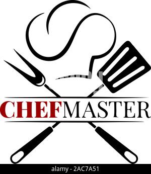Restaurant chef logo en hd Banque D'Images