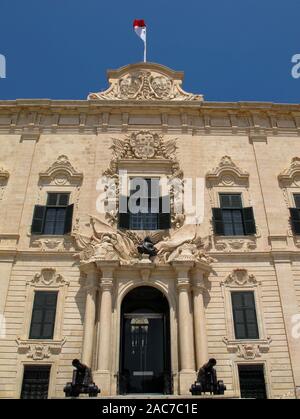 L'Auberge de Castille, La Valette, République de Malte, mer Méditerranée, Europe Banque D'Images