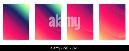 Fond liquide moderne. Flux dégradés de couleurs abstraites Illustration de Vecteur