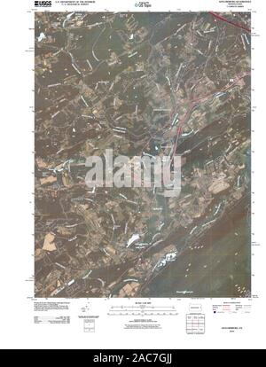 Carte TOPO USGS Alaska PA Saylorsburg 20100630 Restauration TM Banque D'Images