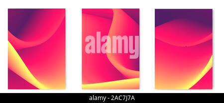 Flux couleur arrière-plan. Résumé L'énergie et l'électricité bannière couleur Illustration de Vecteur