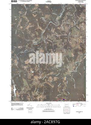 Carte TOPO USGS Alaska PA Stahlstown 20100601 Restauration TM Banque D'Images