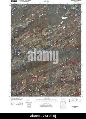 Carte TOPO USGS Alaska PA Sybertsville 20100616 Restauration TM Banque D'Images