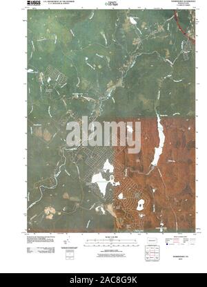 Carte TOPO USGS Alaska PA Thornhurst 20100610 Restauration TM Banque D'Images