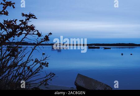 Bateaux amarrés dans le port Banque D'Images