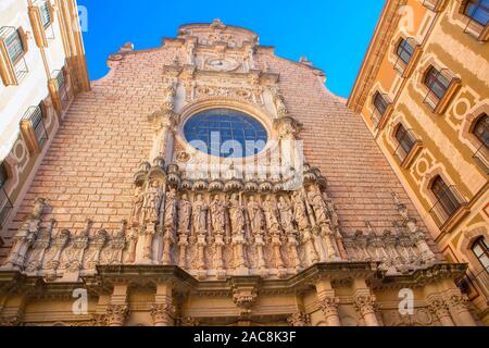 Monastère Santa Maria de Montserrat est situé près de Barcelone Banque D'Images