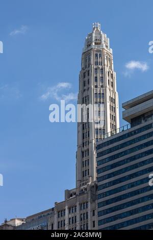 Mather Tower, Chicago, Illinois, États-Unis Banque D'Images