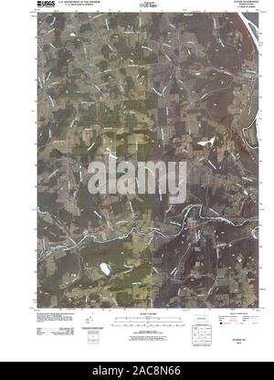 Carte TOPO USGS Alaska PA Ulster 20100708 Restauration TM Banque D'Images