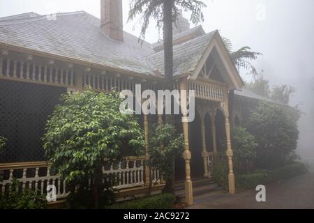 Au restaurant Blue Mountains Darleys Lilianfels hôtel de luxe et spa à Katoomba, New South Wales, Australie Banque D'Images