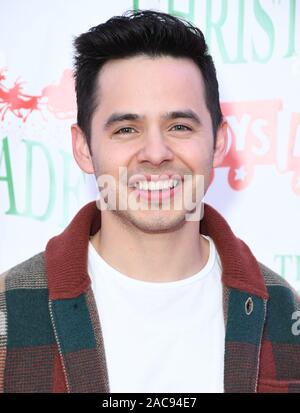 1 décembre 2019, Hollywood, Californie, États-Unis : 01 décembre 2019 - Hollywood, Californie - David Archuleta. La 88e parade annuelle de Noël d'Hollywood a eu lieu à Hollywood Blvd. Banque D'Images
