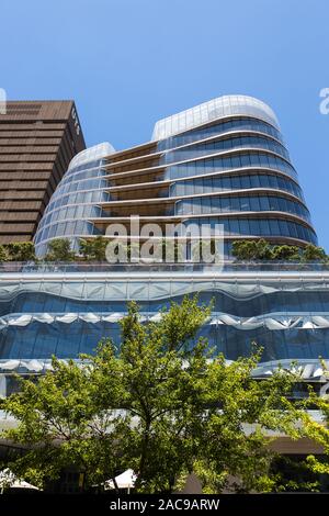 Le encassed verre UTS Bâtiment Central possède de nombreuses caractéristiques de conception uniques. Conçu par FJMT architectes australien, il dispose d'un niveau 10 korbach Banque D'Images