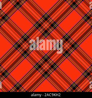 Rouge et noir tartan motif transparent. La texture pour plaid, nappes, vêtements, chemises, robes, de papier, de la literie, des couvertures, couettes et autres pr Illustration de Vecteur