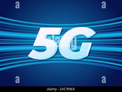5g nouvelle vitesse de connexion wifi internet sans fil. Illustration de Vecteur