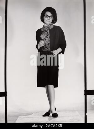 Nana Mouskouri, griechische Sängerin, Deutschland 1960 frühe er Jahre. La chanteuse grecque Nana Mouskouri, l'Allemagne au début des années 60. Banque D'Images