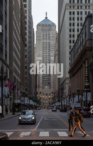 Bâtiment du Chicago Board of Trade (CBOT), Chicago, Illinois, États-Unis Banque D'Images