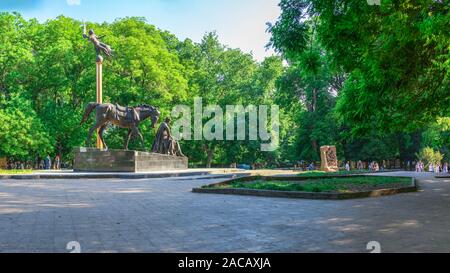 Odessa, Ukraine - 05,24.2019. Monument à l'Ataman Anton Golovaty à Odessa, sur une journée ensoleillée Banque D'Images