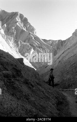 Reise durch Frankreich, Death Valley National Park, 1962. Voyager, Californie throuh Death Valley National Park, 1962. Banque D'Images