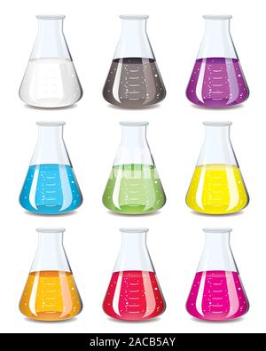 Ballon collection chimie Banque D'Images