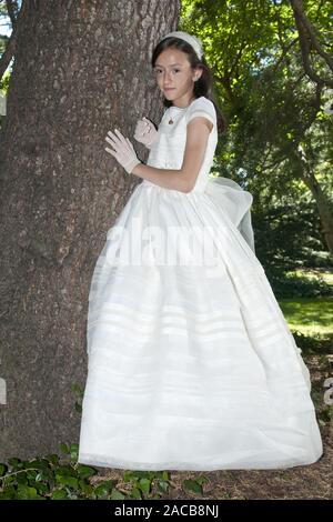 Communion Girl Banque D'Images