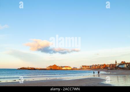 À la plage de North Berwick à l'Harbour, North Berwick, Ecosse Banque D'Images