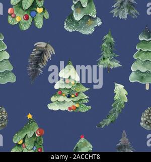 Joyeux Noël tendance imprimer sur du papier et plus d'arbre de Noël. Banque D'Images