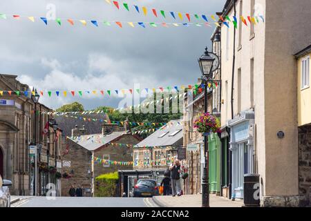 Main Street, Hexham, Northumberland, Angleterre, Royaume-Uni Banque D'Images