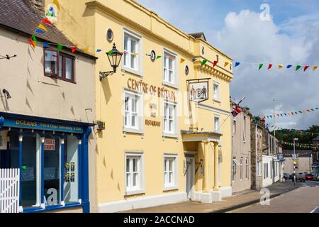 Centre de la Grande-Bretagne Hotel & Restaurant, rue Main, Hexham, Northumberland, Angleterre, Royaume-Uni Banque D'Images