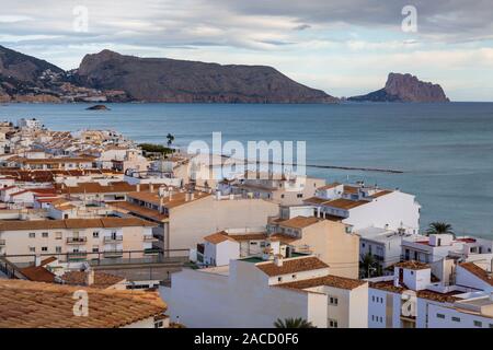 Altea et Calpe sur la Costa Blanca coast Banque D'Images