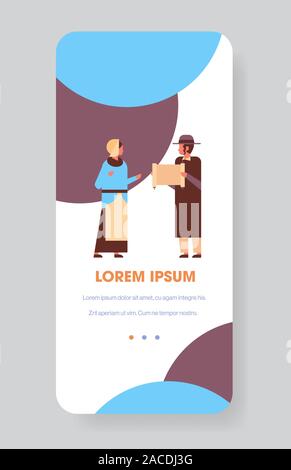 Juifs couple reading torah homme femme juive en vêtements traditionnels se tenant ensemble happy hanukkah judaïsme fêtes religieuses sur toute la longueur du vecteur vertical concept illustration Illustration de Vecteur