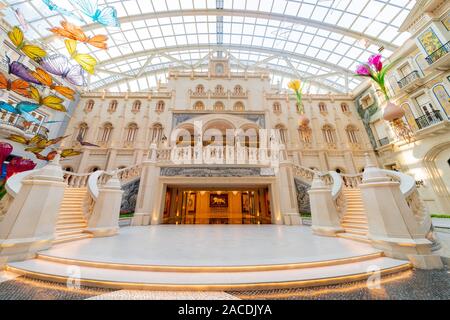 Macao, OCT 19 : vue de l'intérieur du célèbre casino MGM le Oct 19, 2019 à Macao, Chine Banque D'Images