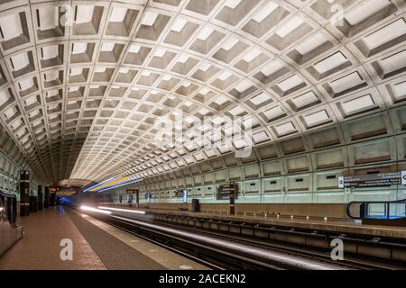 La station de métro de Washington DC Banque D'Images