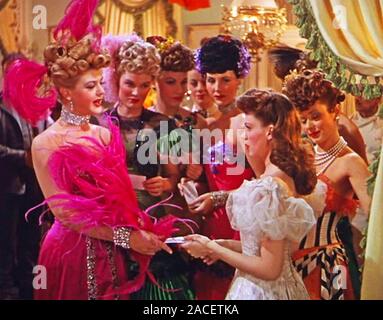 L'HARVEY GIRLS 1946 MGM film avec Angela Lansbury à gauche et Judy Garland. Banque D'Images