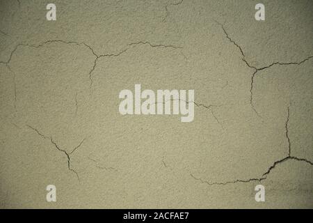 Close up de fissures enduit à la chaux frais ou secs. Chaux est une alternative écologique sans additifs chimiques Banque D'Images