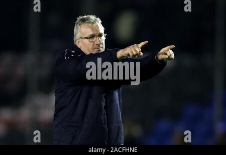 Solihull Moors manager Fleurs Tim au cours de l'après Coupe du Monde 2014, deuxième tour à Damson Park, Solihull. Banque D'Images