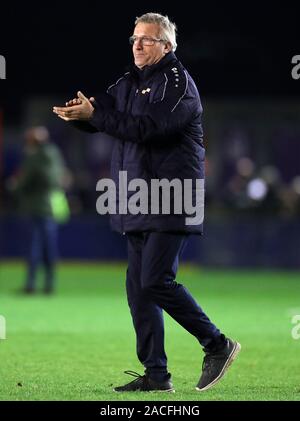 Solihull Moors manager Fleurs Tim au cours de l'après Coupe du Monde 2014, deuxième tour à Damson Park, Solihull. Banque D'Images