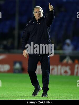 Solihull Moors manager Fleurs Tim au cours de l'après Coupe du Monde 2014, deuxième tour à Damson Park, Solihull. Banque D'Images