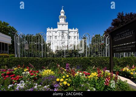 L'Église de Jésus-Christ des Saints des Derniers Jours, Saint George, Utah Temple. Banque D'Images