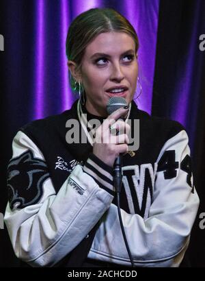 BALA Cynwyd, PA, USA - 25 février 2019 : American Singer-Songwriter Fletcher Visites Q102's Performance Theatre. Banque D'Images