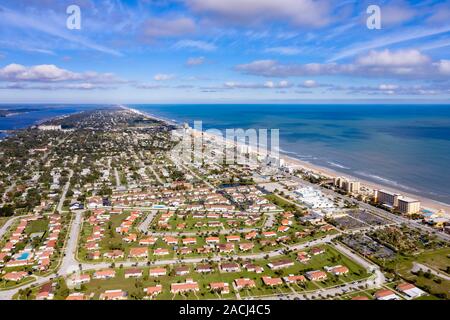 Vue aérienne photo de Daytona Beach, Floride Banque D'Images
