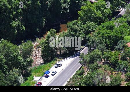 Dans les montagnes Rhodopes Hydrostation, Bulgarie Banque D'Images