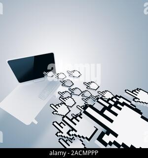 Trafic de site web Banque D'Images